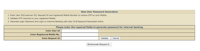 password generation for online registered users