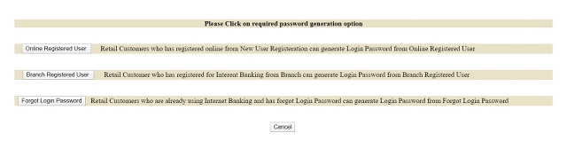 password reset options