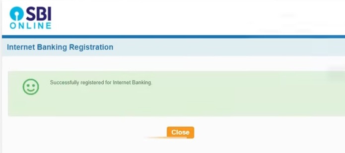 complete OnlineSBI net banking registration