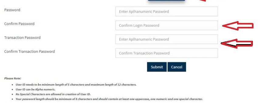 bandhan bank net banking password